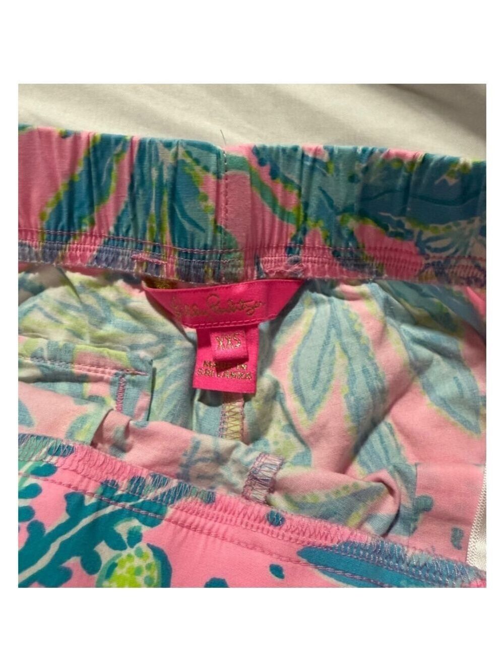 Women's Lilly Pulitzer Shorts XXS Pink Blue - Picture 4 of 4